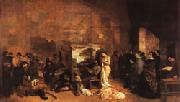 Gustave Courbet Teh Painter's Studio; A Real Allegory oil on canvas